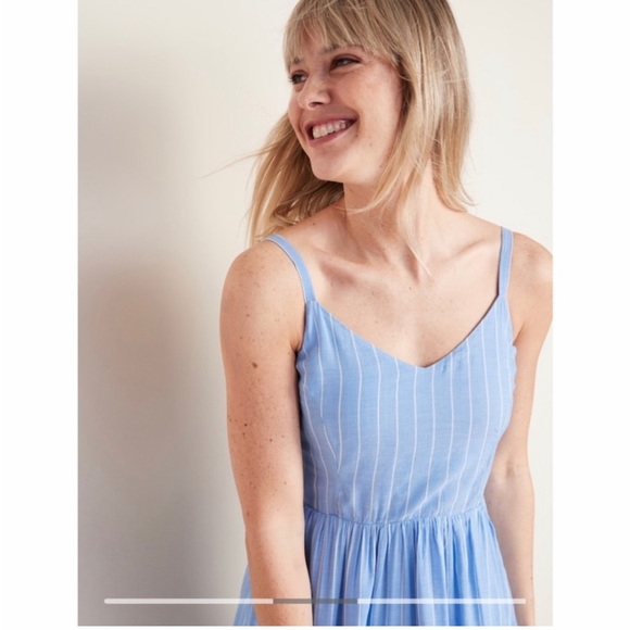Old Navy Striped Midi Dress - Picture 3 of 7